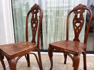 2 Sillas Madera Haya Thonet Antiguas