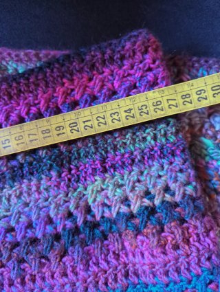 Cuello tejido crochet multicolor