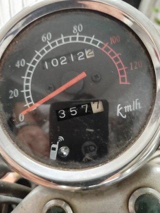 Moto Custom Roja