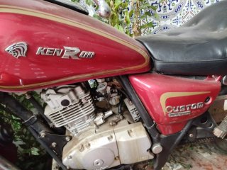 Moto Custom Roja