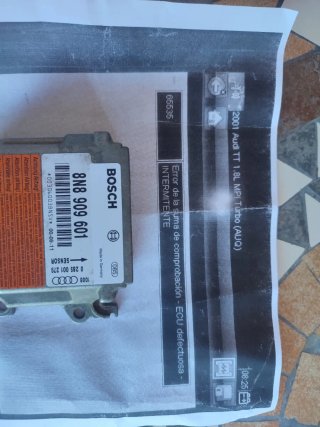 ECU Airbag Audi TT 2001 1.8L MPI Turbo (AUQ)