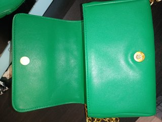 Bolso verde acolchado Mango