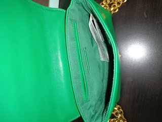 Bolso verde acolchado Mango