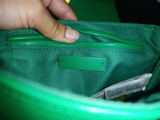 Bolso verde acolchado Mango