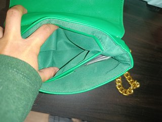 Bolso verde acolchado Mango