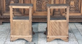 Coppia comodini in legno stile Rinascimentale
