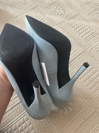 Zapatos de tacón Zara azul
