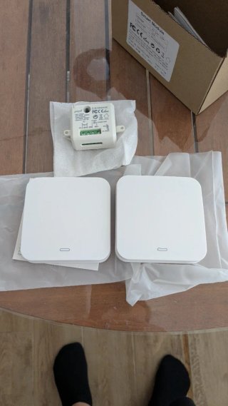 Kit 2 Interruptores Inalambricos cinéticos + Rele