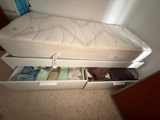 Cama infantil ikea con dos cajones