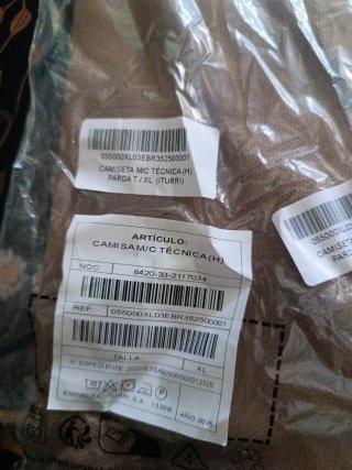 Camiseta técnica manga larga ITURRI Talla XL