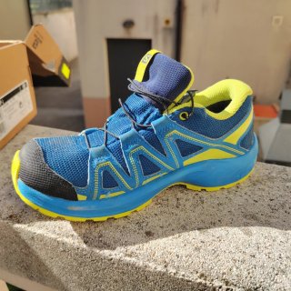 Zapatillas Salomon Montaña Niños Azul/Amarillo