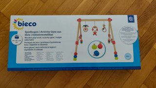 Arco actividades madera bebé Bieco