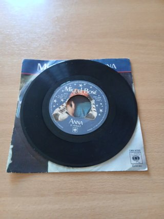 Vinilo Miguel Bosé Anna CBS 6330 Estéreo