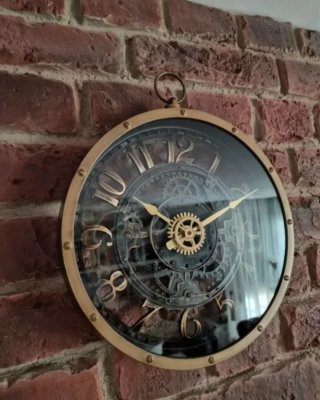 Reloj de pared estilo industrial, nuevo en su caja