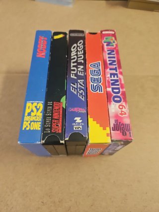 Lote 5 VHS Promocionales Nintendo N64 Sega PS2