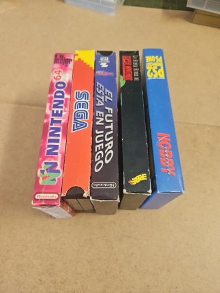 Lote 5 VHS Promocionales Nintendo N64 Sega PS2