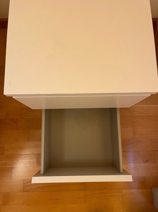 MALM IKEA – Cómoda de 2 cajones blanca – 40×48×55