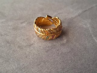 Anillo Thomas Sabo Pluma de plata. Multicolor.