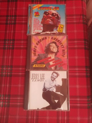 3 CDs Grandes Éxitos Ray Charles, James Brown, Jer