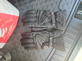 Guantes de moto negros. XXL