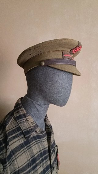 Gorra de plato Comisario Político de Campaña.