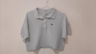 Polo Lacoste Azul Crop Top