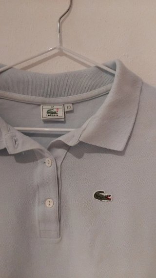 Polo Lacoste Azul Crop Top