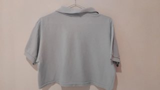 Polo Lacoste Azul Crop Top