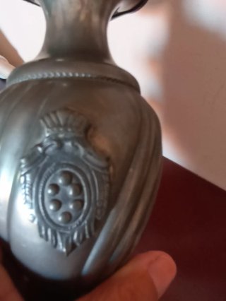 Vasetto vintage in peltro