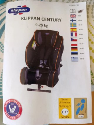 Silla Coche Klippan Century 9-25 kg