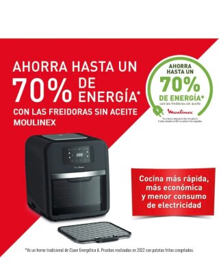 Horno + grill + freidora sin aceite de Moulinex