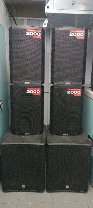 Equipo de Sonido Activo Alto 2000W