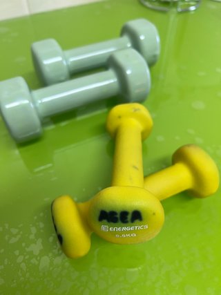Lote de 4 pesas fitness/pilates/yoga