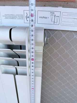 Radiador de aluminio blanco