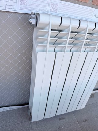 Radiador de aluminio blanco