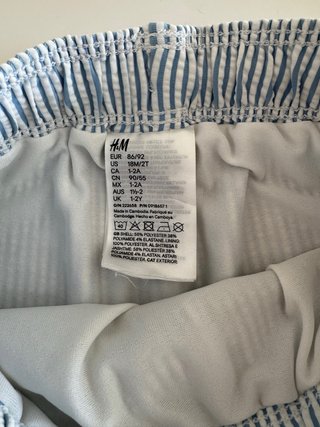 Costumi da bagno bambino H&M. Taglia 92 cm