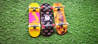 Parque de skate y piezas de patineta