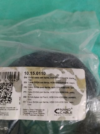 Cables de red y USB 10 m y 15 metros