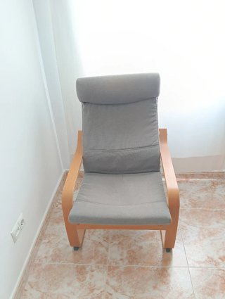 Butaca Ikea Madera Gris