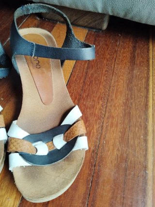 Sandalias Yokono Marrón, Azul marino y Blanco