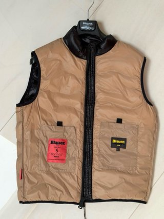Gilet Blauer USA Danny Uomo Nero Beige