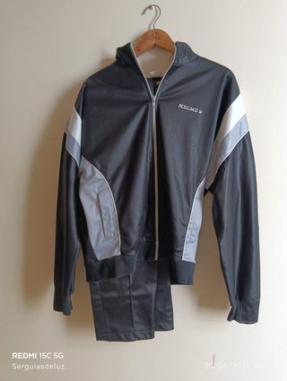 Chándal Kelme Negro y Gris