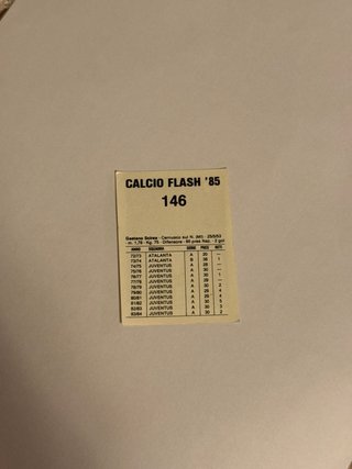 Figurina Calcio Flash '85 Gaetano Scirea Juventus