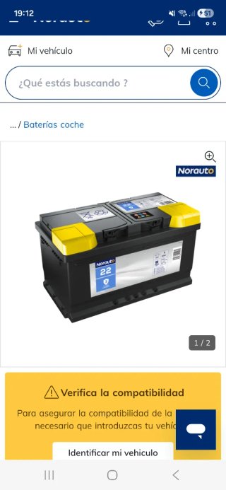 Batería Coche Norauto 22