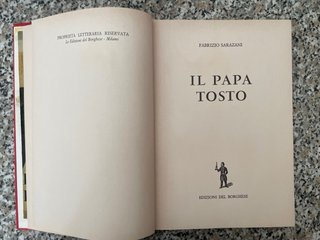 Il Papa tosto di Fabrizio Sarazani,biografia 1970