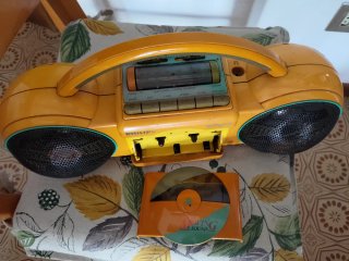 Radio Stereo Philips Roller 2 Giallo (Vintage '80)