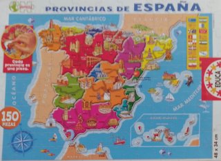 Puzzle Mapa Provincias España Educa 150 Piezas