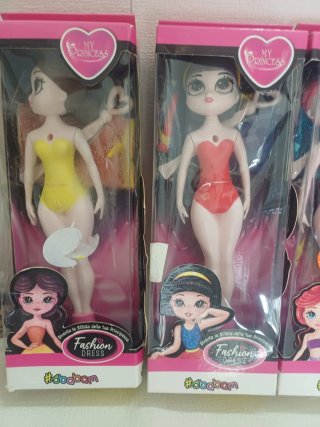 5 Bambole My Princess Fashion Dress Nuove