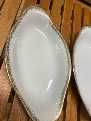 Set 2 Piatti Vintage Dorato di Limoges