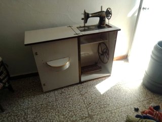 Máquina de coser Singer 15K Sphinx 1925 Antigua